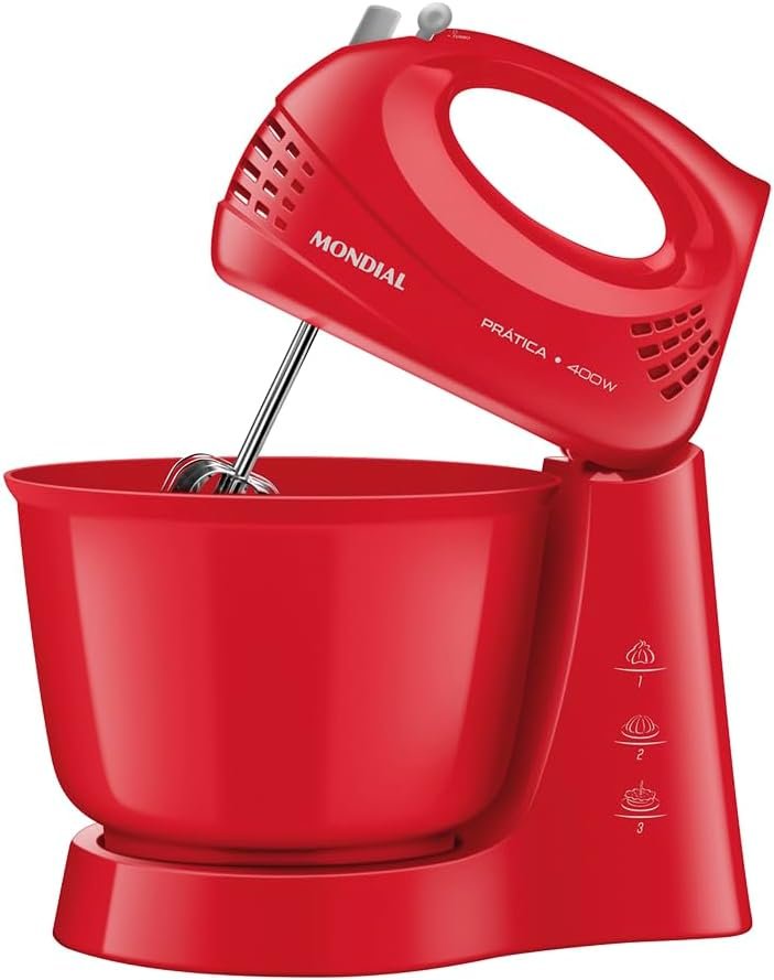 Batedeira Mondial 400W Vermelha - B-44-R