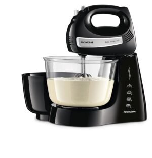 Batedeira Mondial 500W Bela Massa Preto/Inox