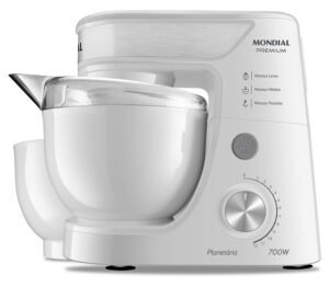 Batedeira Planetária Mondial 700W Branco/Inox