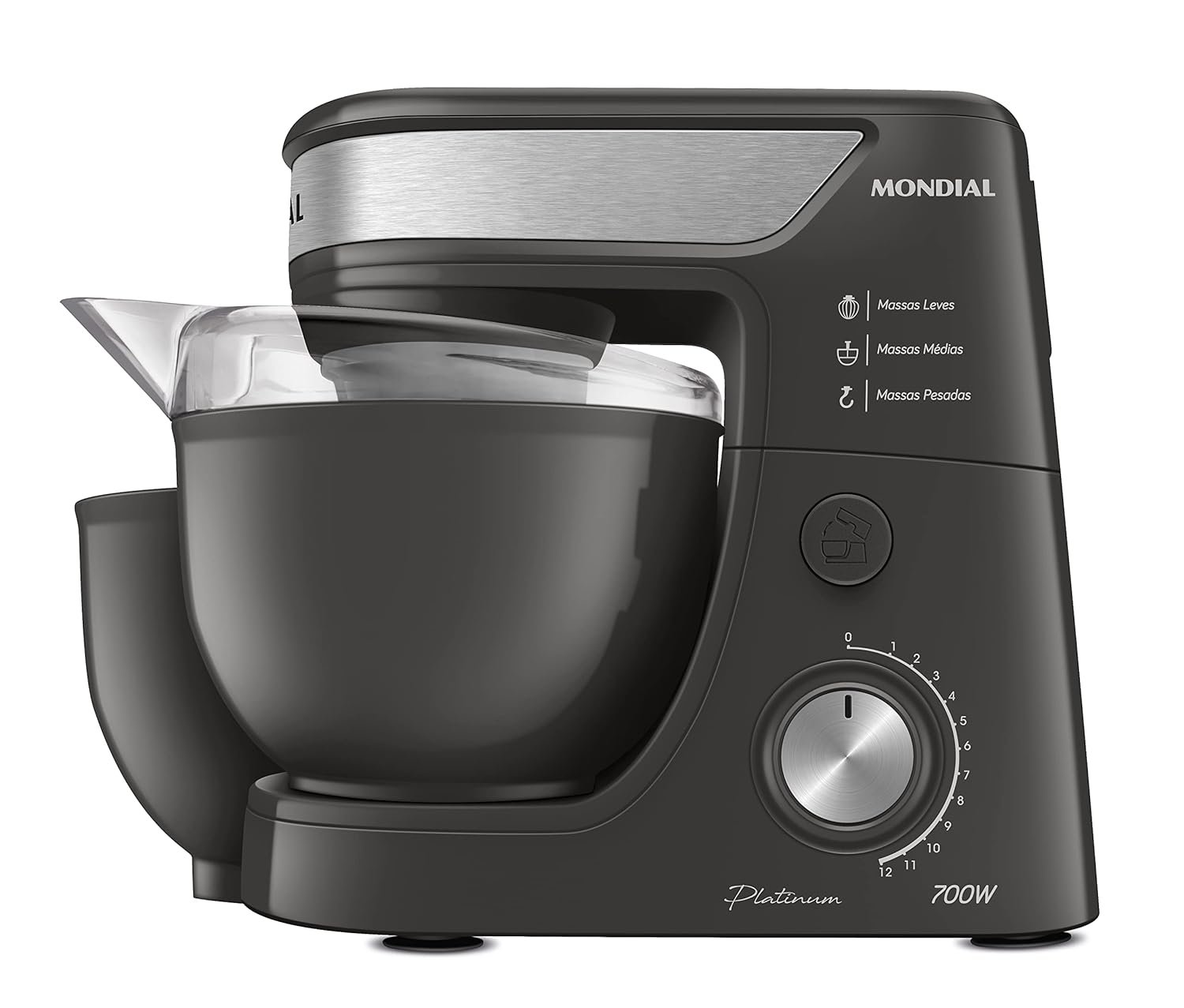 Batedeira Planetária Mondial 700W Grafite/Inox