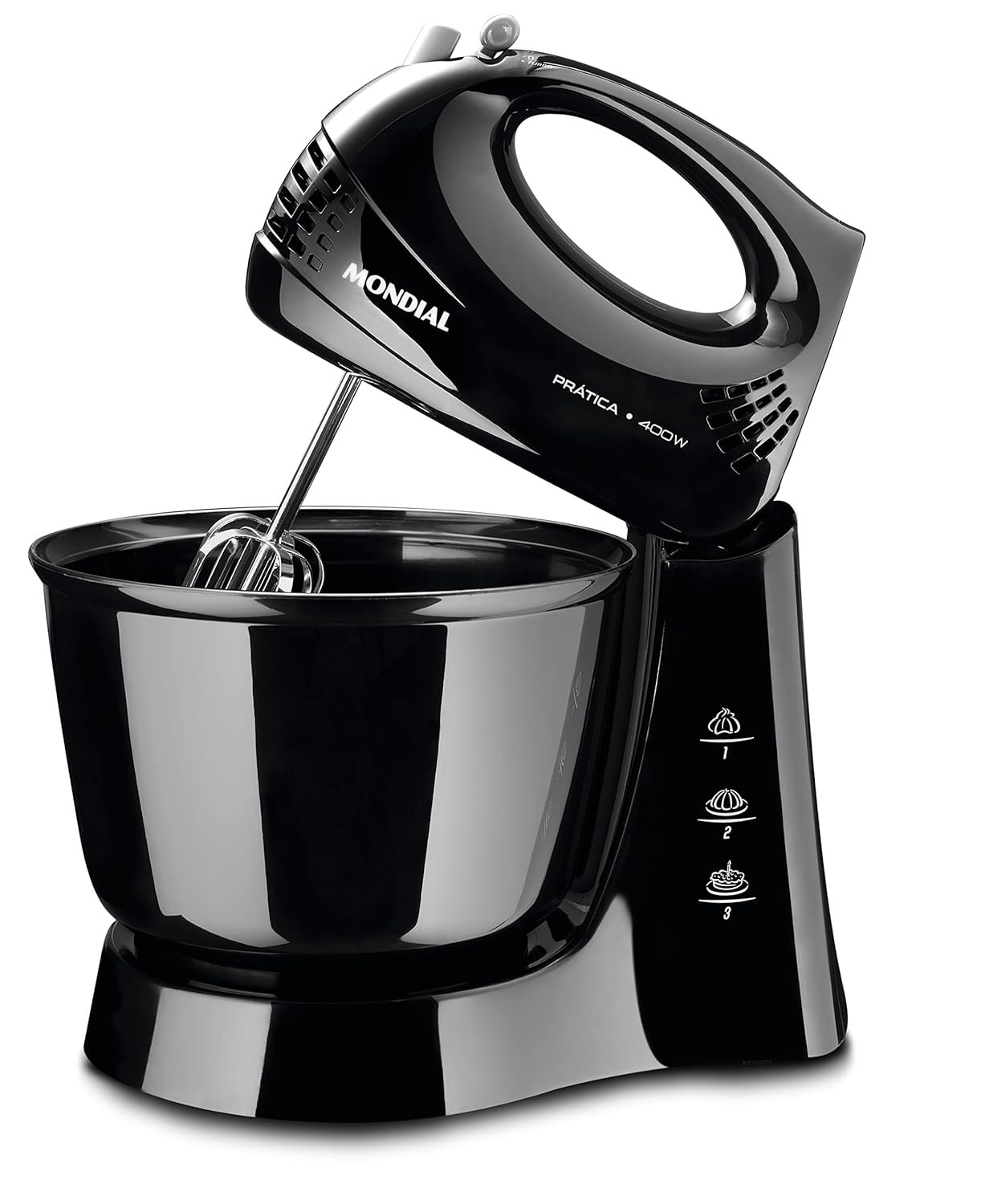 Batedeira Prática Mondial 400W Preto