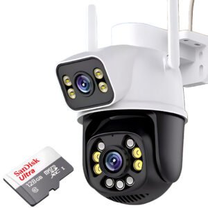 Câmera de Segurança Wi-Fi 1080p com 128GB