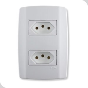 Conjunto de 2 Tomadas Monobloco 10A