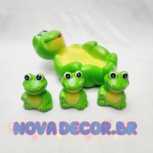 Conjunto de Enfeites de Sapos Decorativos