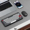 Conjunto de teclado e mouse sem fio 2.4G portátil, combinação de teclado e mouse sem fio ultrafino Fang