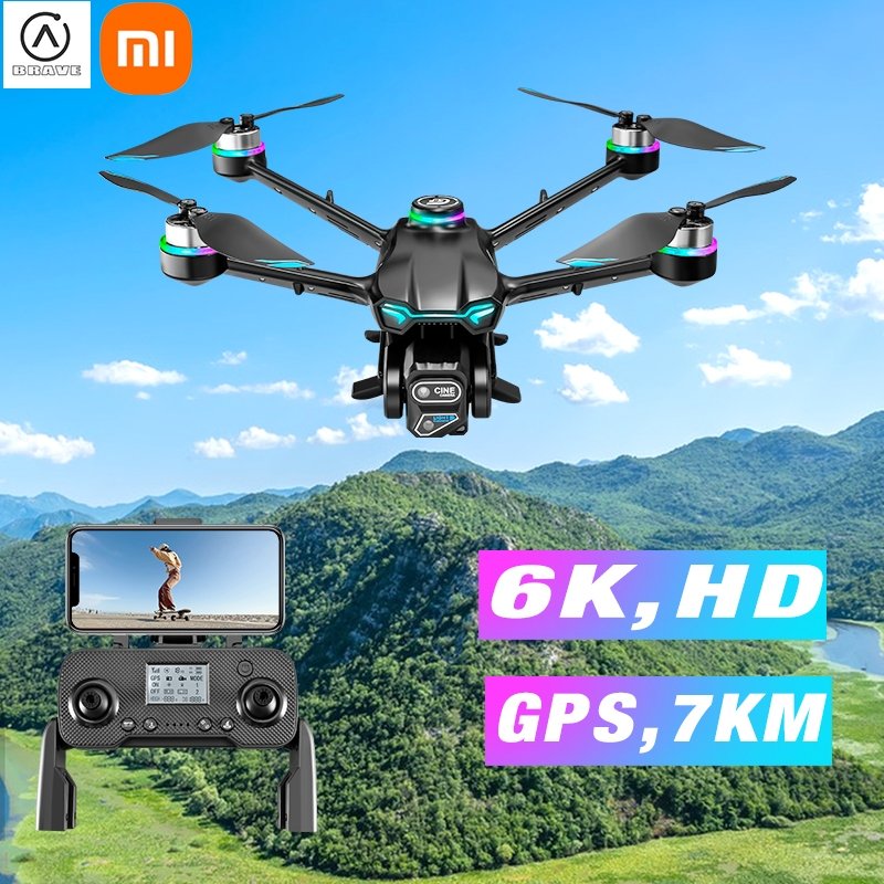 Drone GPS com Câmera 6K e Controle Remoto