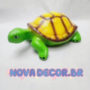 Enfeite de Tartaruga de Cerâmica para Jardim