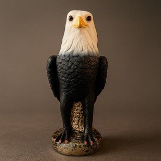 Escultura de Gavião em Gesso para Decoração