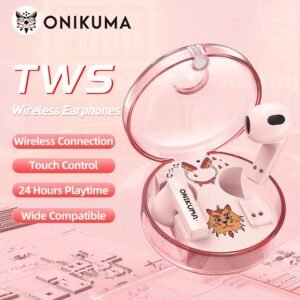 Fones Bluetooth ONIKUM T301 com Cancelamento de Ruído