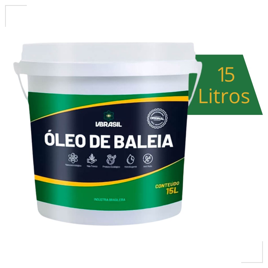 Impermeabilizante Óleo D Baleia 15 Litros Para Construção Civil Alto Rendimento Com Isolante Térmico