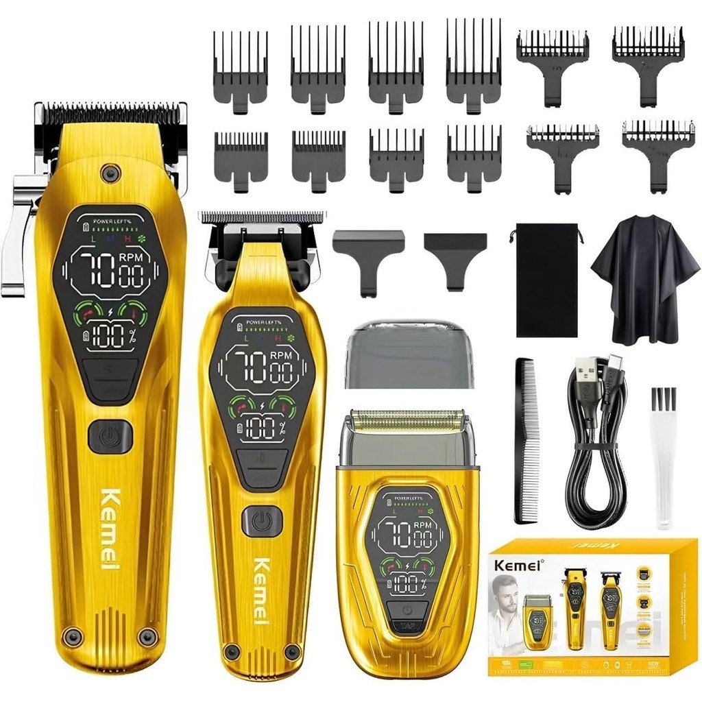 Kit Cortador e Acabador Kemei KM-8551