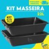 Kit de Caixas de Massa Plástica 20L