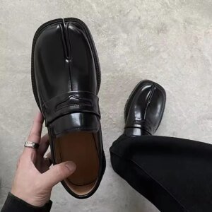Mocassins Unissex Estilo Britânico Couro