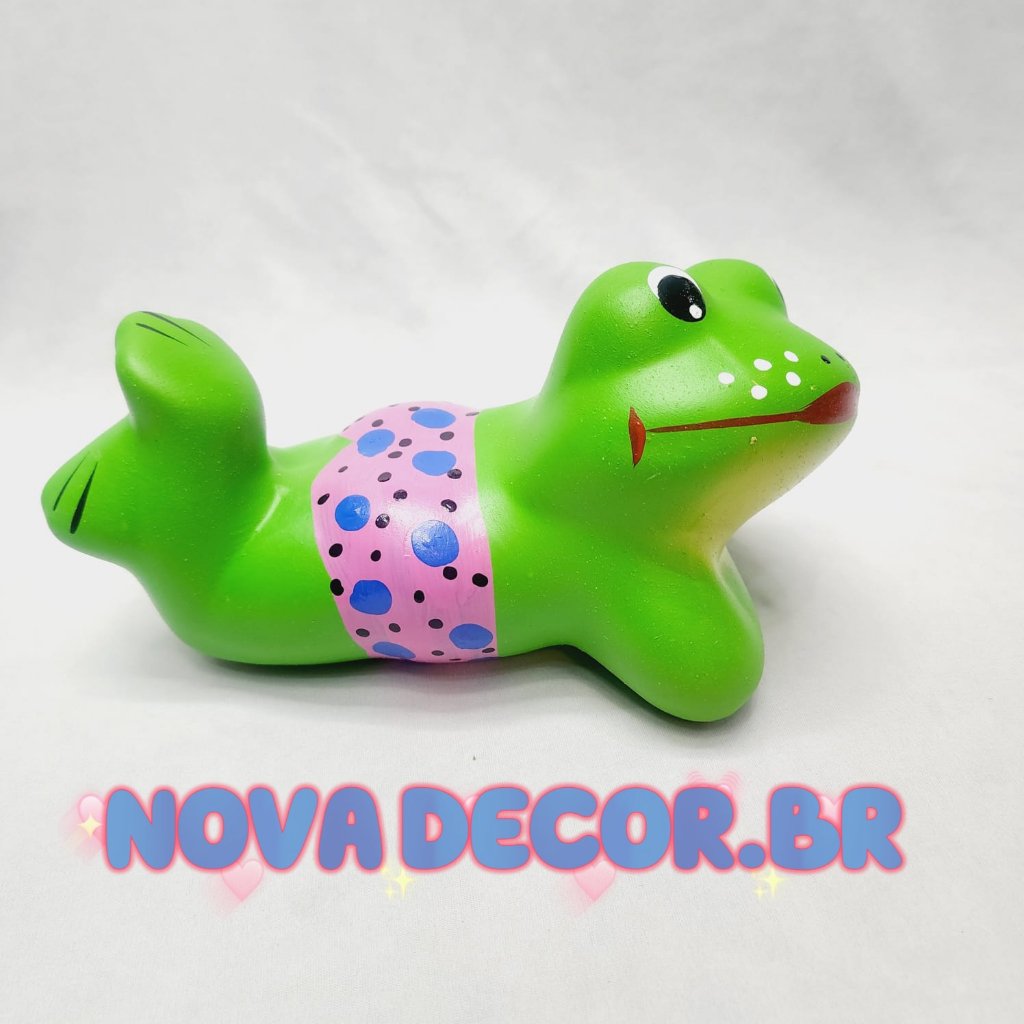 Sapo Decorativo de Cerâmica para Jardim