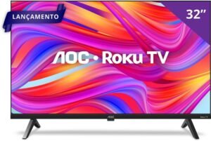 Smart TV AOC 32'' Roku HD com Wi-Fi